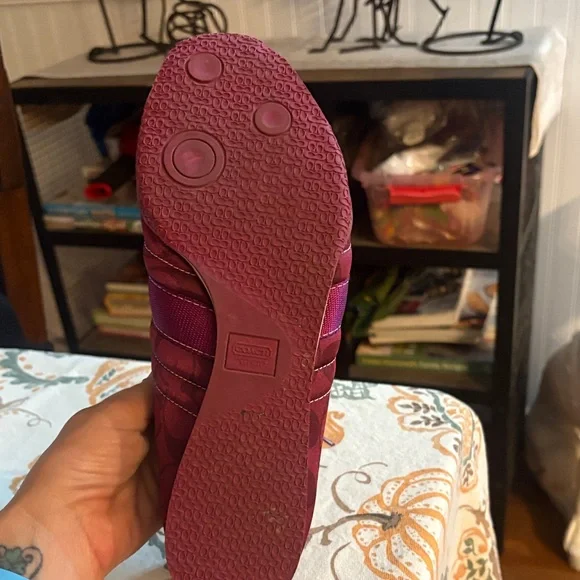 Coach Kirby Sateen Shoes - Plum - Picture 4 of 10